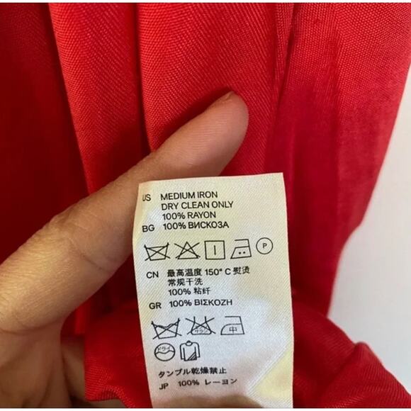 Versace for H&M Studded Cape Mini Dress Red 4 - Picture 7 of 9